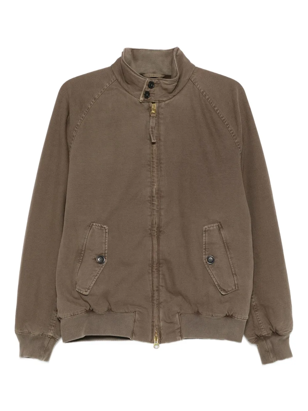 Baracuta zip-front cotton bomber jacket | Green | Image 1