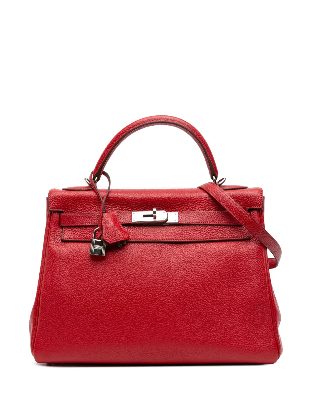 Hermès Pre-Owned 2013 トゴ ケリー ルトゥルネ II 32 サッチェルバッグ - レッド Hermès Pre-Owned 2013 トゴ ケリー ルトゥルネ II 32 サッチェルバッグ - レッド