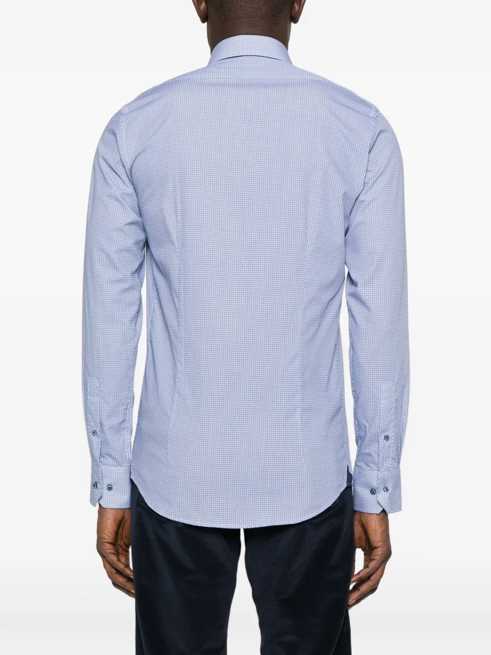 Sand Overhemd met geometrische print Wit