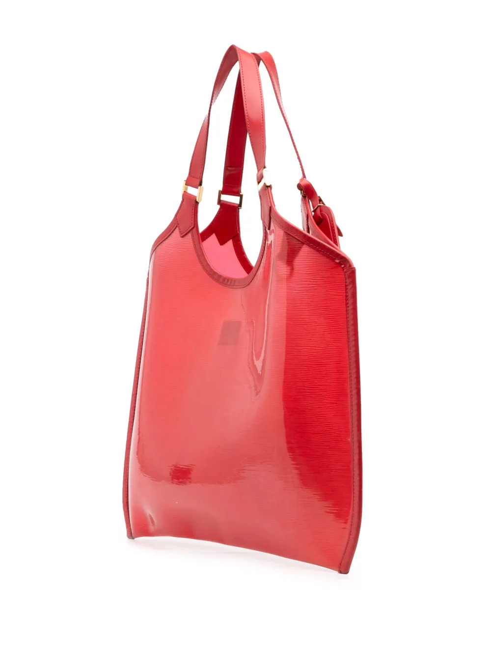 Pre-owned Louis Vuitton 2001 Epi Plage Baia Tote Bag In Red