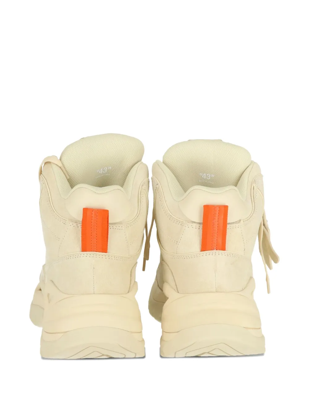 Off-White Sneakers met chunky zool Beige