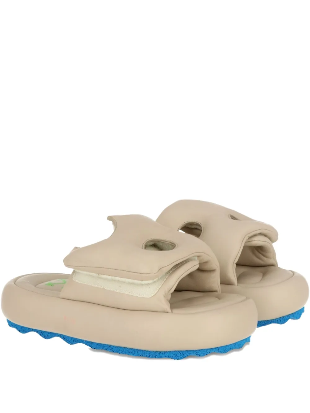 Off-white Woman Sandals Blush Size 6 Soft Leather In Neutral