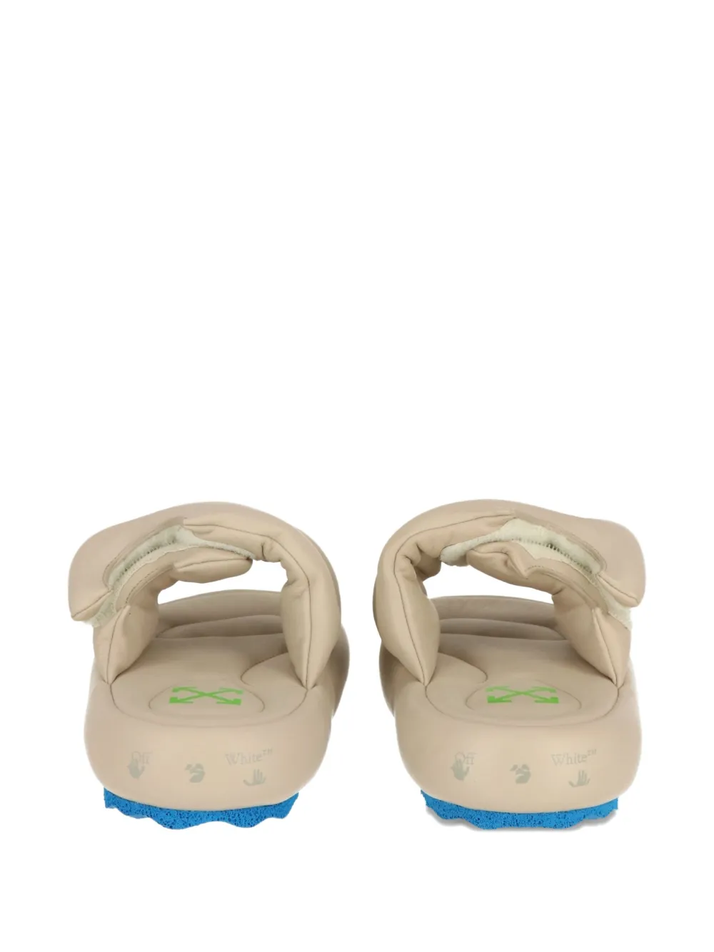 Off-white Woman Sandals Blush Size 6 Soft Leather In Neutral
