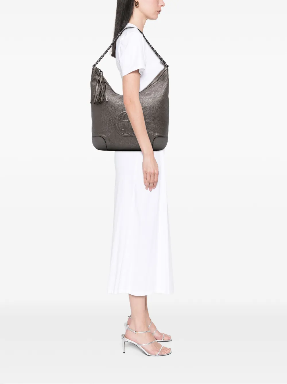 Gucci Pre-Owned 2016-2025 Metallic Leather Soho shoulder bag | Pre-Owned | Image 2