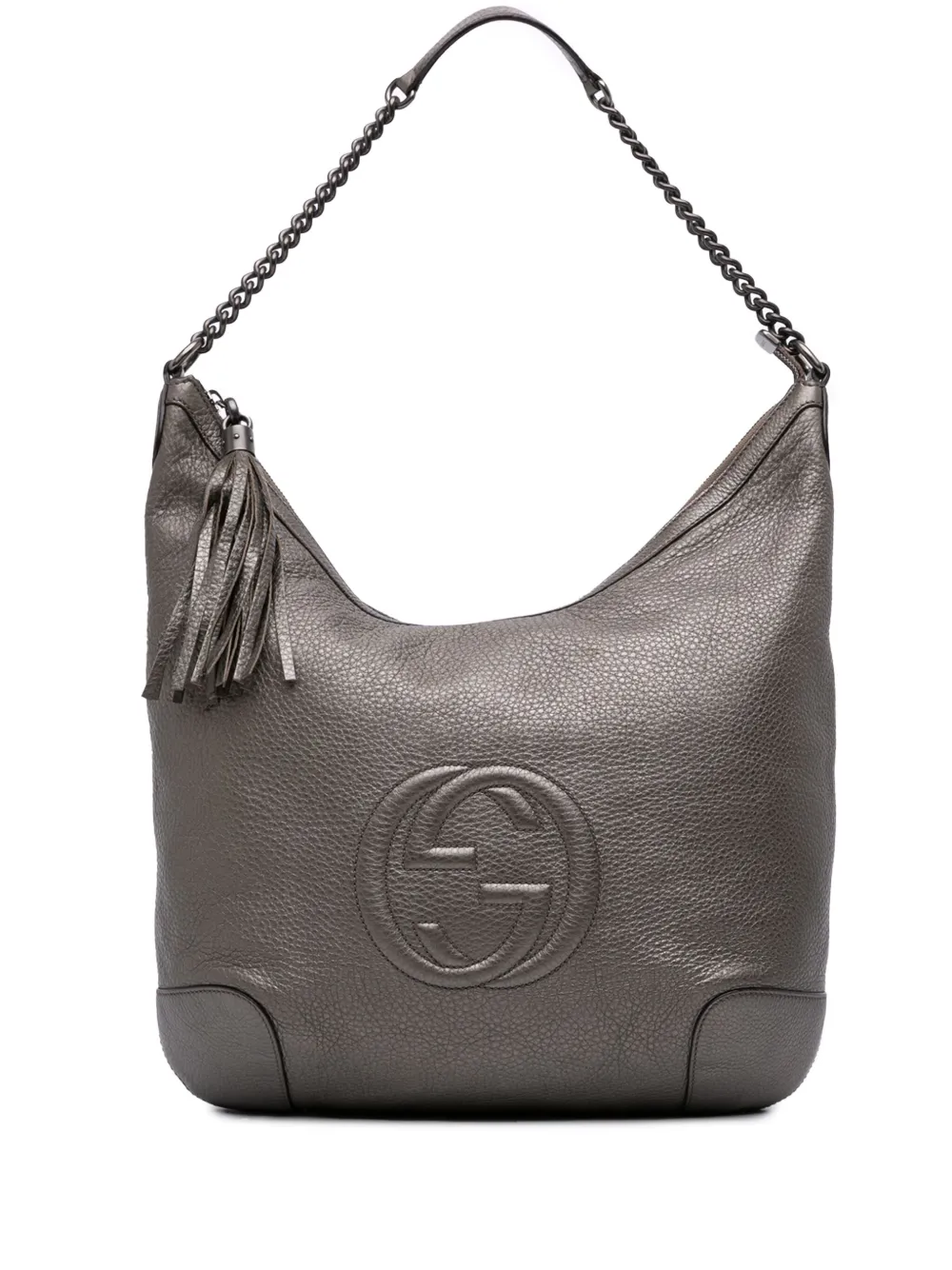 Gucci Pre-Owned 2016-2025 Metallic Leather Soho shoulder bag | Silver | Image 1