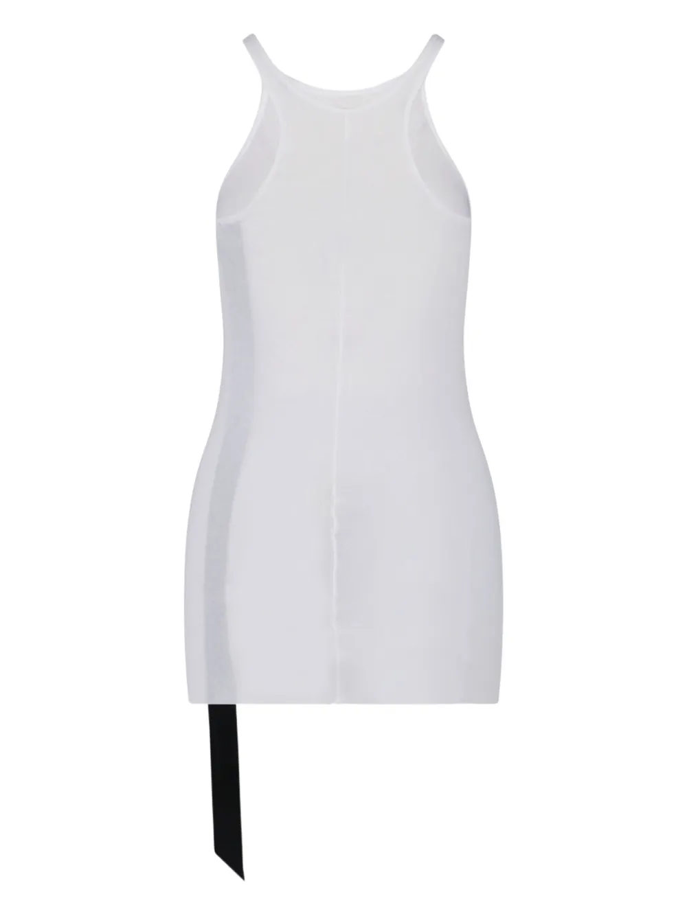 Rick Owens Drkshdw Racer Ribbed Tank Top In White