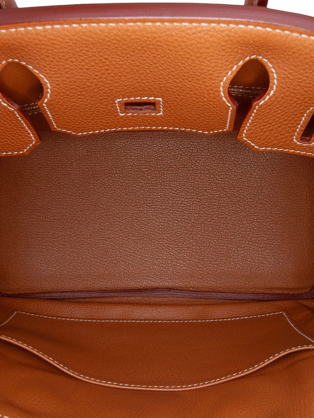 Pre-owned Hermes 2009 Togo Birkin Retourne 30 Handbag In Brown