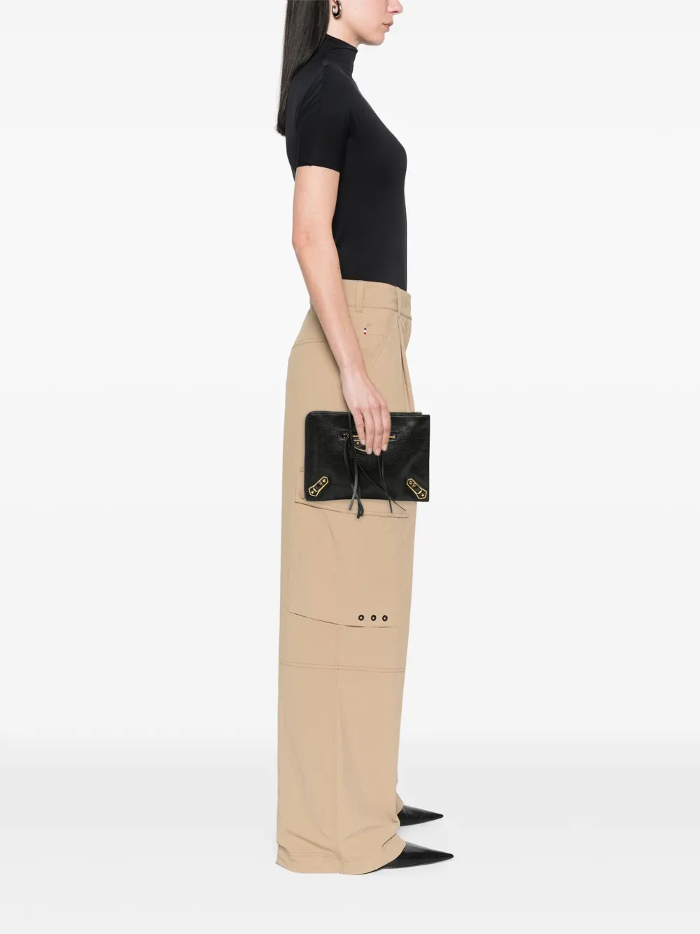 Balenciaga Pre-Owned 2017 Chevre Motocross Metallic Edge clutch bag | Pre-Owned | Image 2
