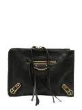 Balenciaga Pre-Owned 2017 Chevre Motocross Metallic Edge clutch bag - Black