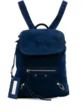 Balenciaga Pre-Owned 2015 Baby Daim Suede Motocross Classic Traveler backpack - Blue