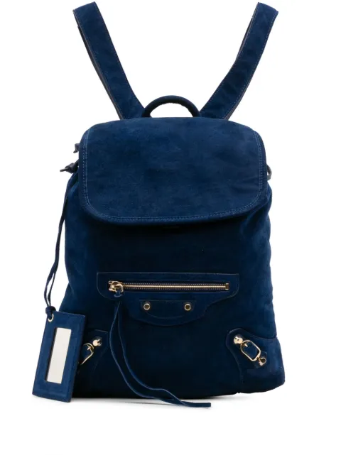 Balenciaga Pre-Owned شنطة ظهر 'بايبي دايم موتوكروس ترافلر' شمواه 2015