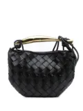 Bottega Veneta Pre-Owned 2012-2025 Baby Lambskin Intrecciato Sardine satchel - Black