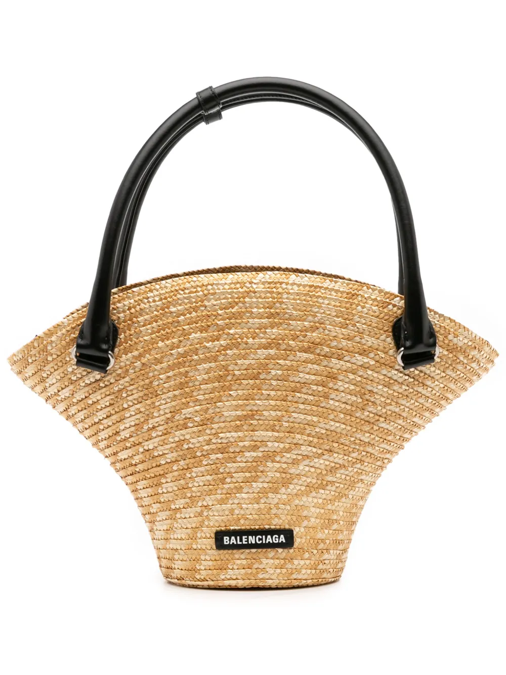 Balenciaga Pre-Owned 2010 ミディアム ラフィア ビーチ バスケットバッグ - ブラウン Balenciaga Pre-Owned 2010 ミディアム ラフィア ビーチ バスケットバッグ - ブラウン
