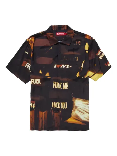 Supreme canal street print shirt