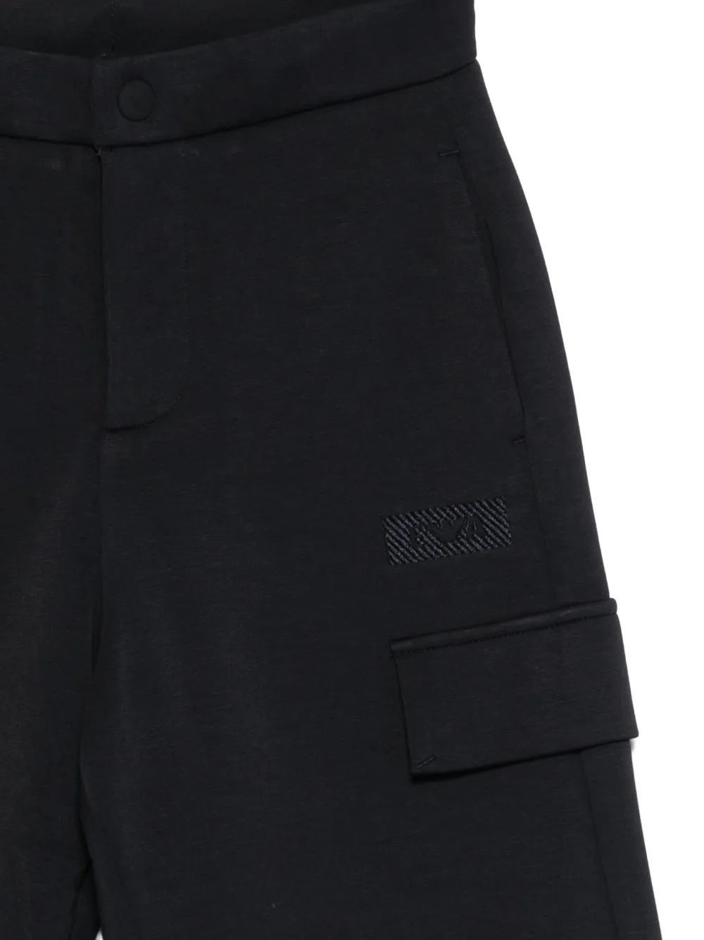 Emporio Armani Cargo-pocket Shorts In Black