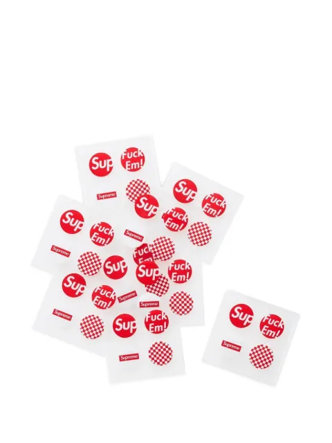 Supreme logo-plaque blemish patches