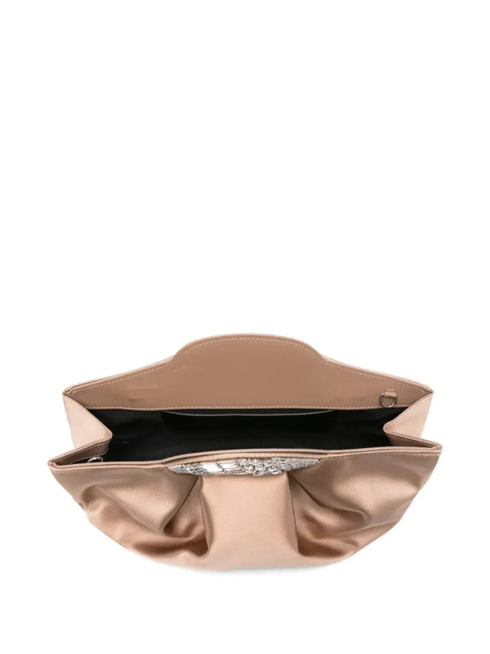 Giuseppe Zanotti Clutch verfraaid met kristallen Beige