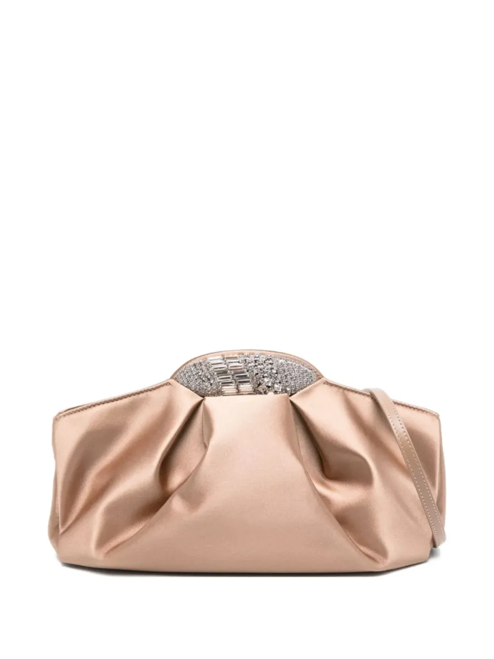 Giuseppe Zanotti crystal-embellished clutch bag | Neutrals | Image 1