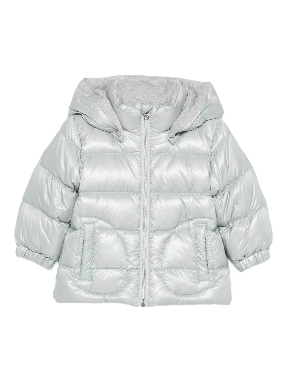 Herno Babies' Quilted Hooded Jacket In Blue