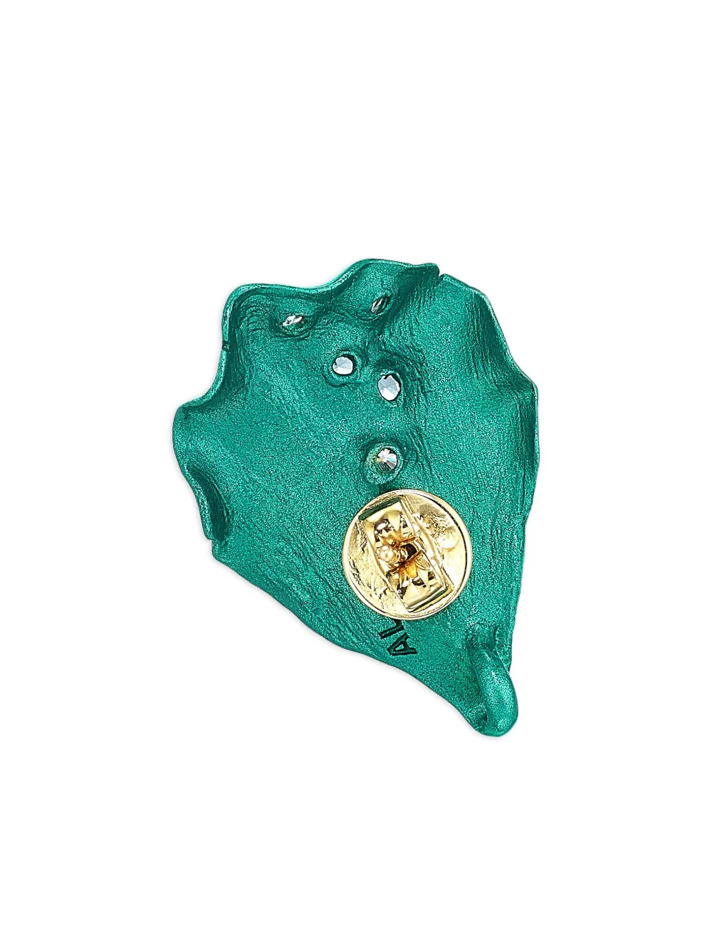 Anabela Chan Recycled Aluminum Paraiba Petal Multi-stone Earrings In Green