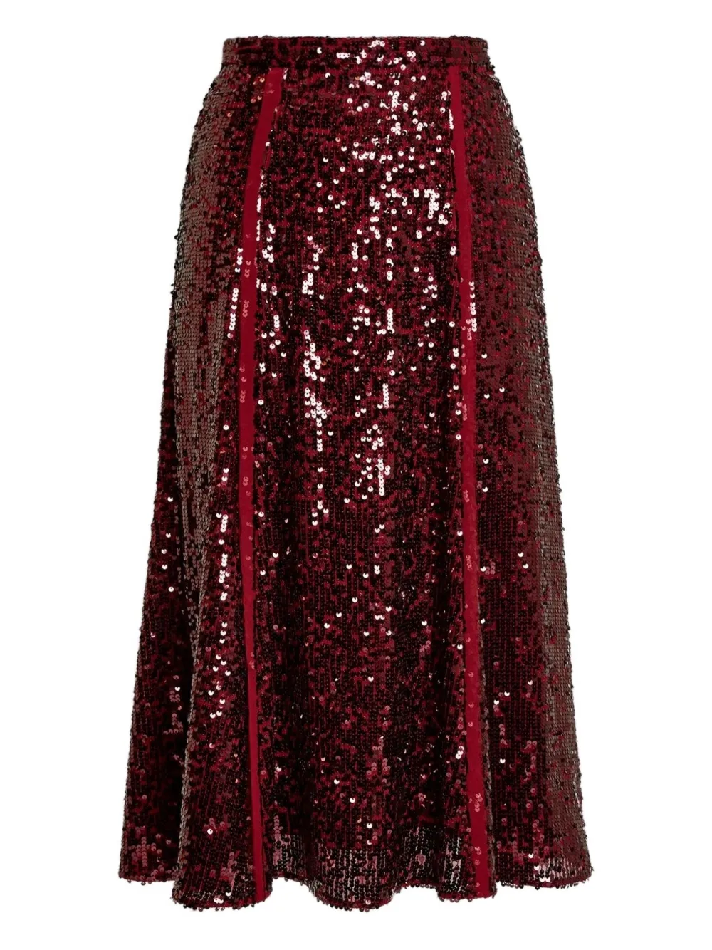 ERDEM Gonna con paillettes - Rosso