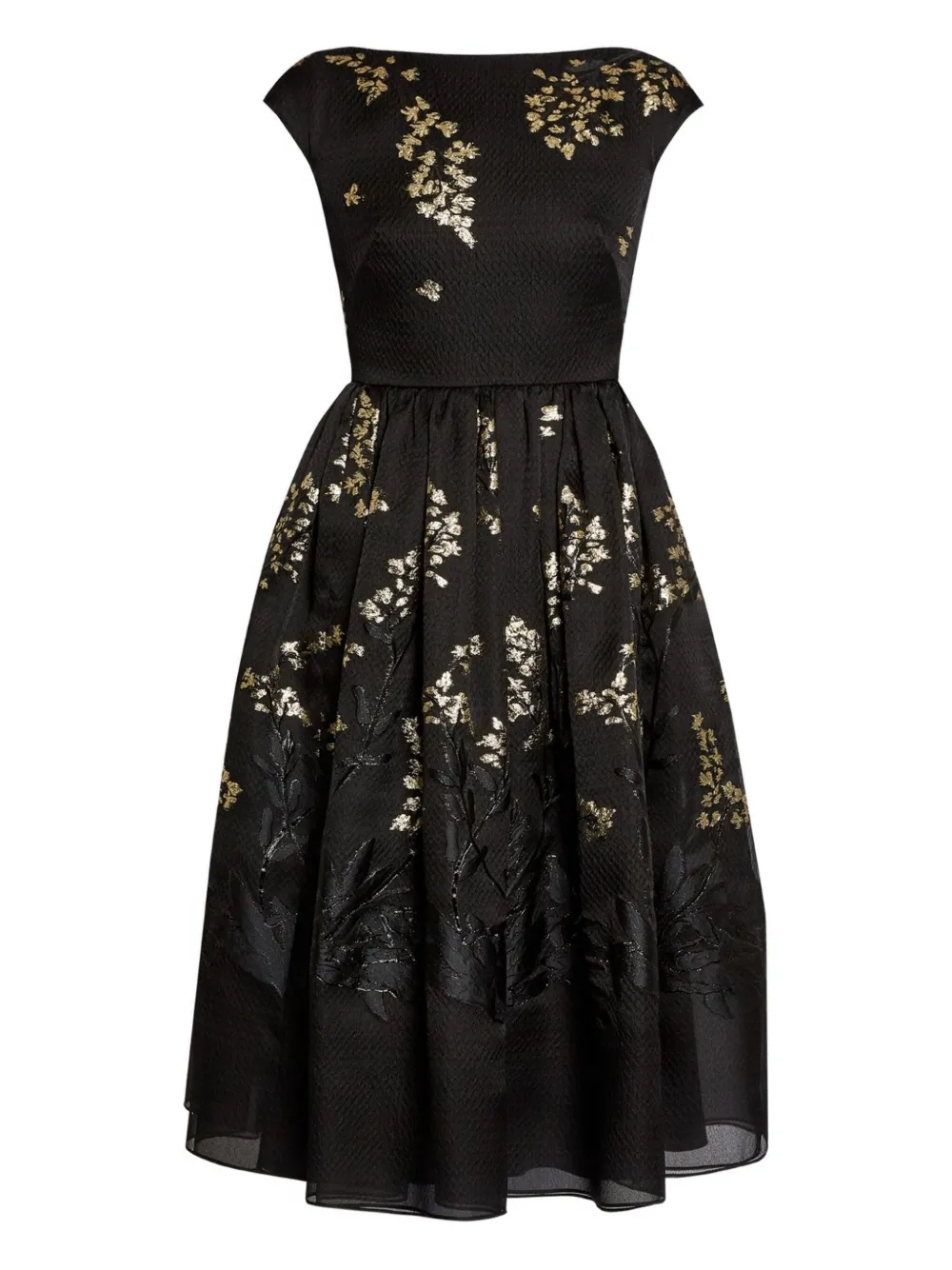 ERDEM Abito a fiori - Nero