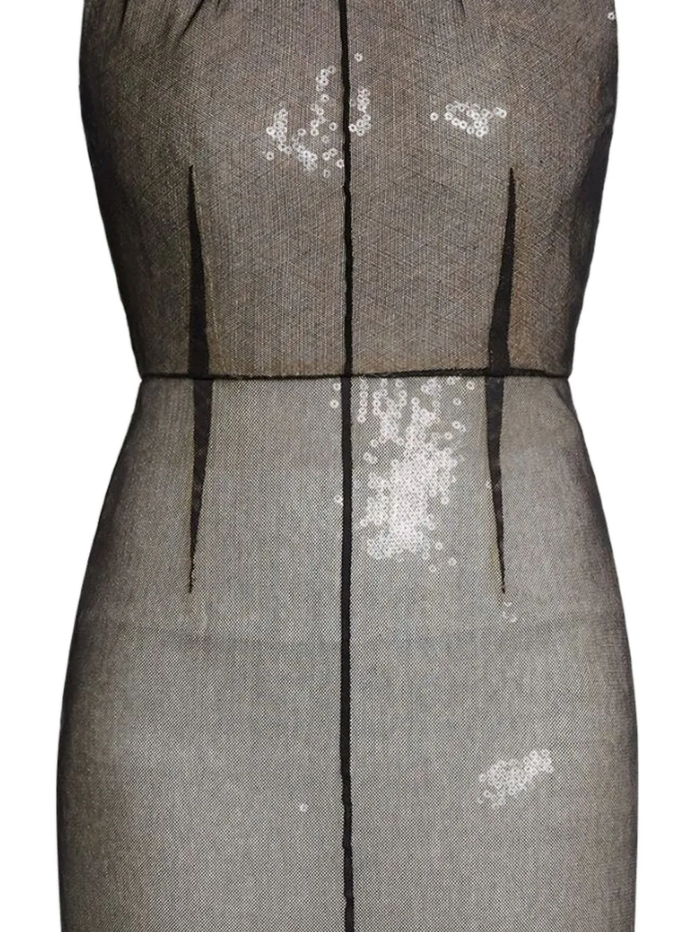 ERDEM Mouwloze kokerjurk met kralen - Zwart