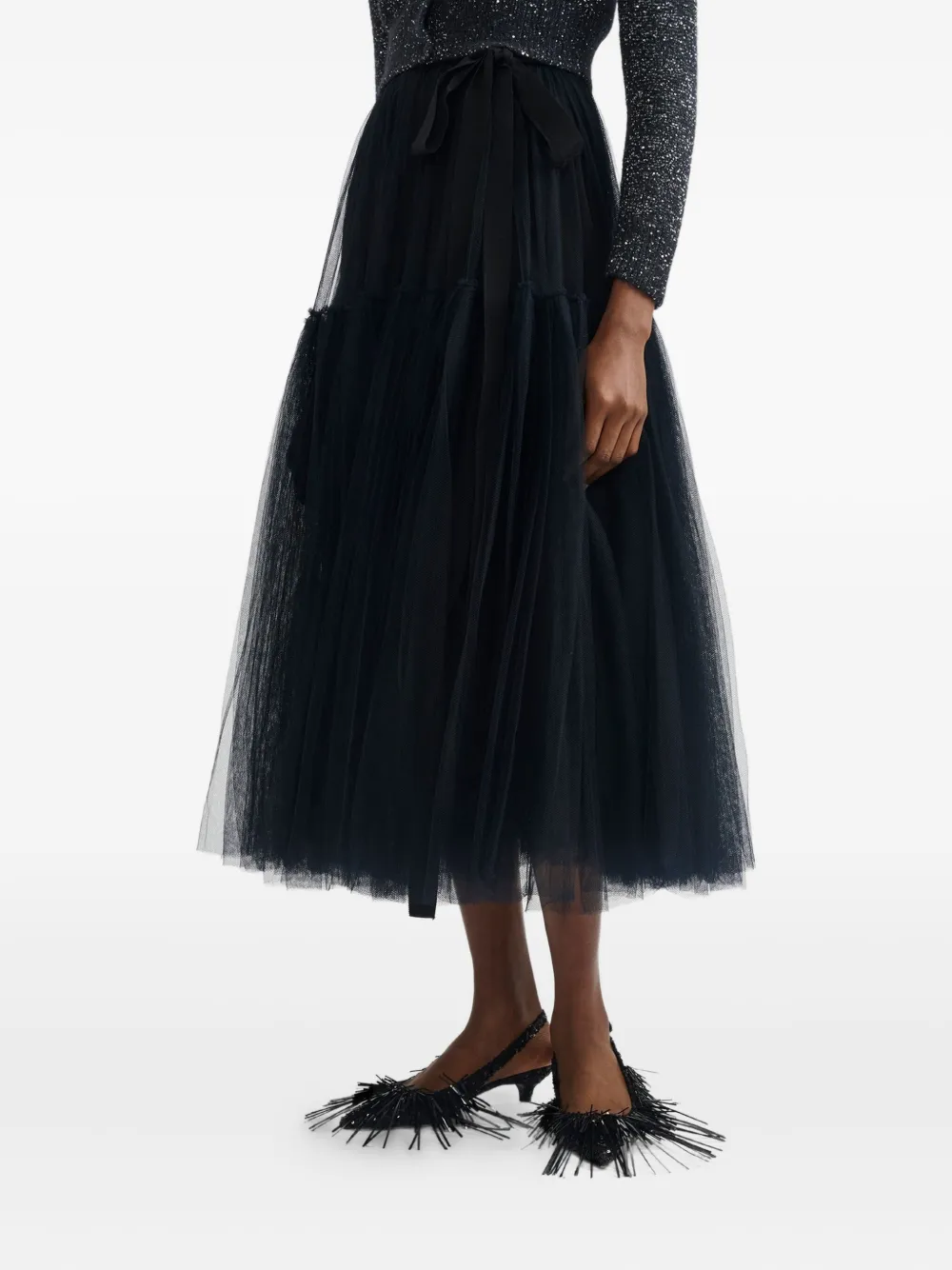 ERDEM Rok met strik Zwart