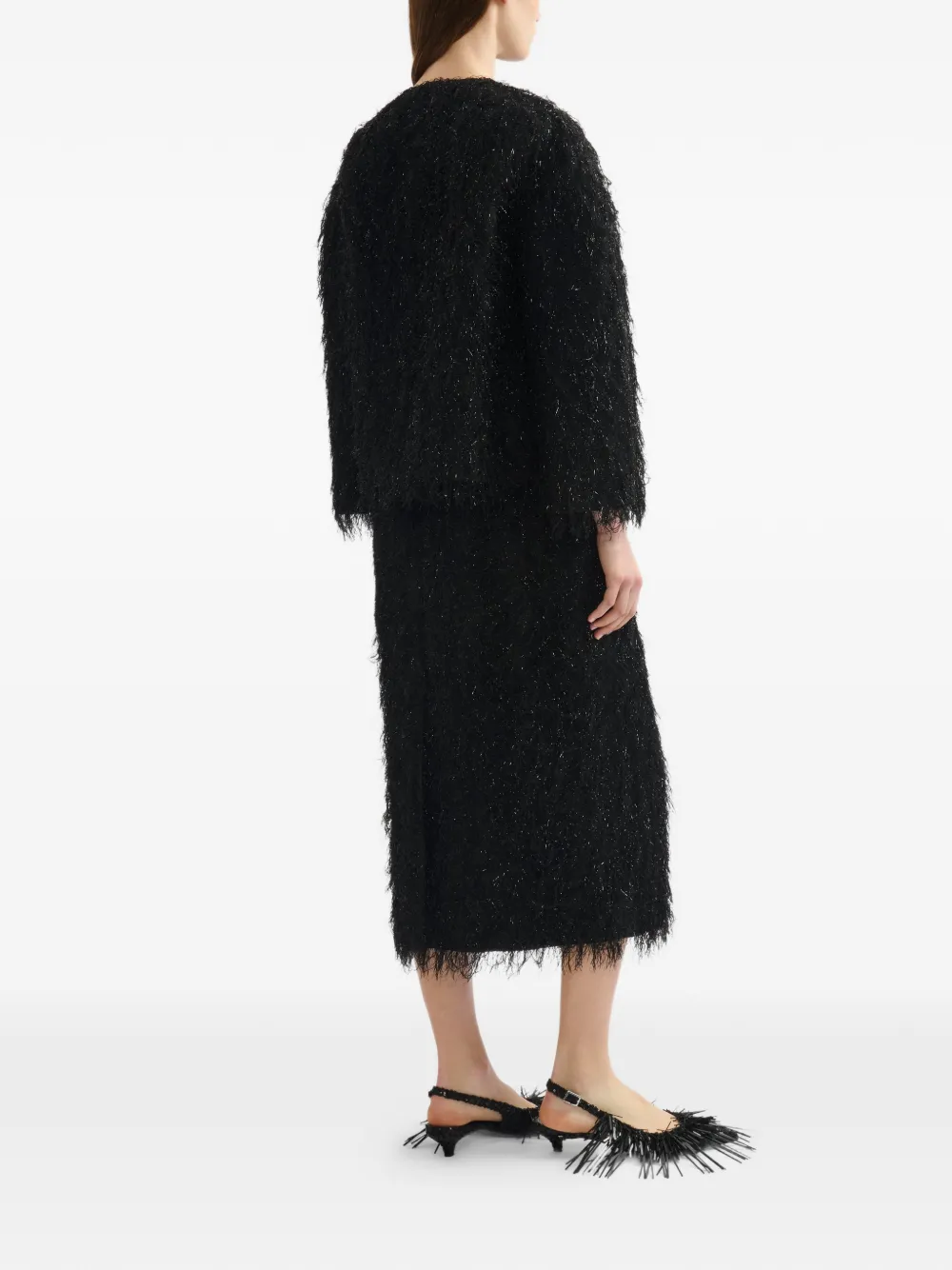 ERDEM Cropped jack Zwart