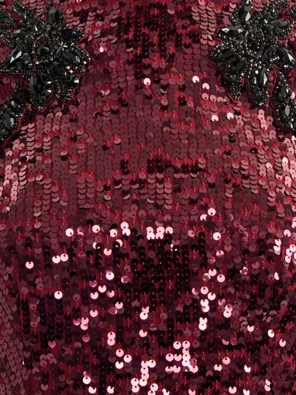 ERDEM Jurk verfraaid met pailletten Rood