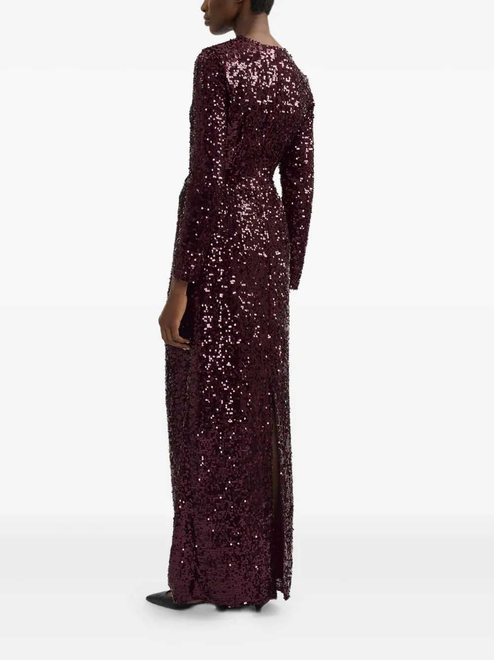  Erdem Draped Long Sleev Dress - Red 