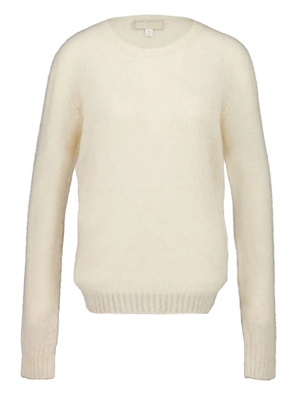 120% Lino Long-sleeve Sweater In Neutral