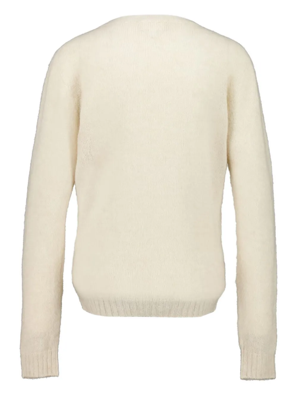 120% Lino Long-sleeve Sweater In Neutral