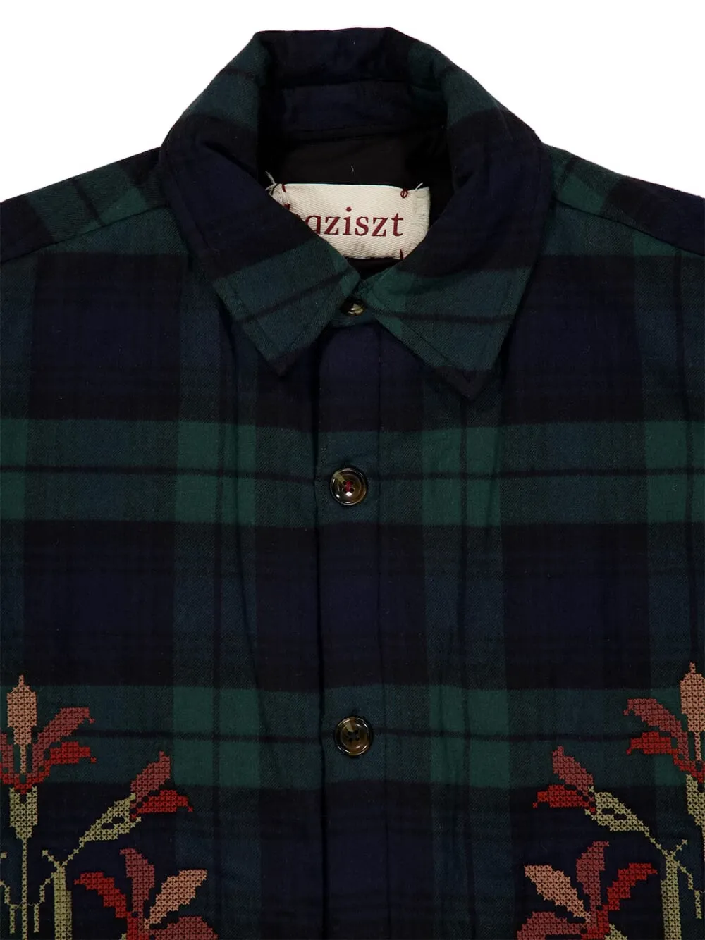 Baziszt Masin Cotton Overshirt In Green