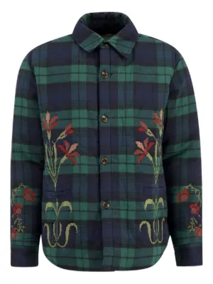 Baziszt Embroidery Shirt Jacket | Blue | FARFETCH