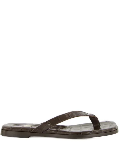 Emme Parsons embossed-croc flat sandals