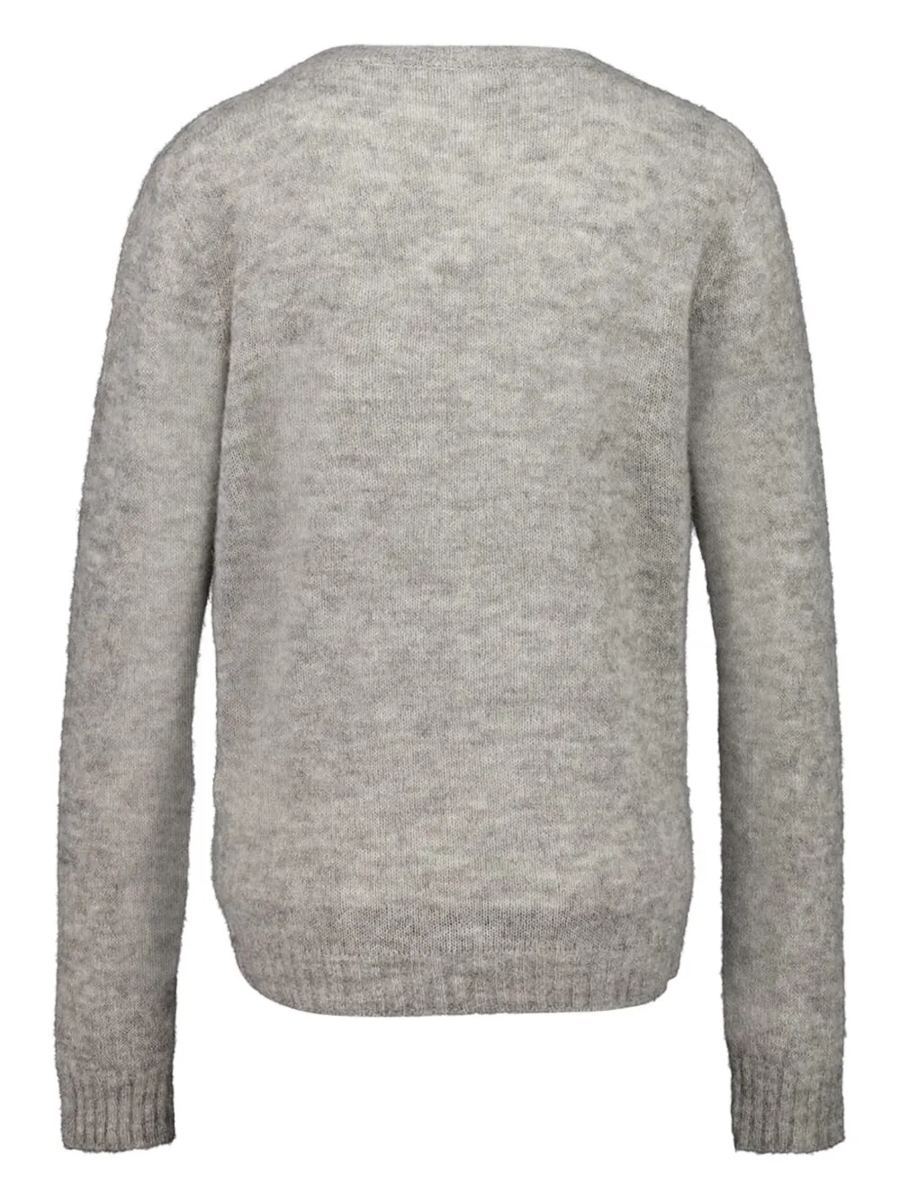 120% Lino Long-sleeve Maglia Sweater In Gray