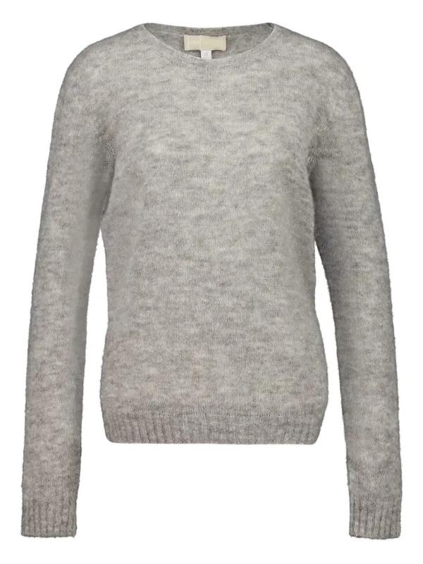 120% Lino long-sleeve Maglia Sweater Grey FARFETCH ID