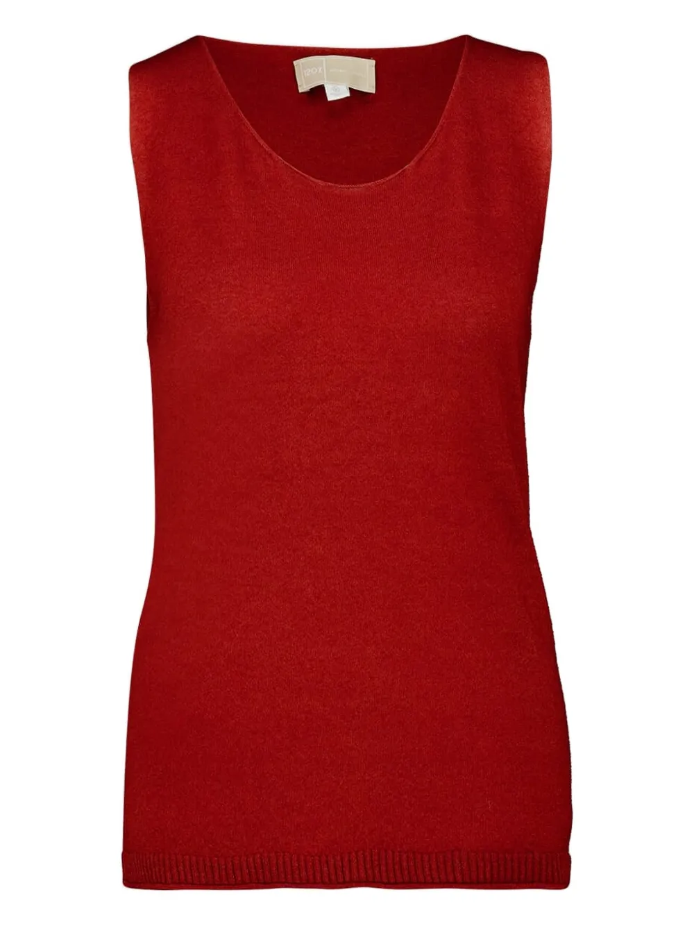 120% Lino faded top | rojo | Image 1