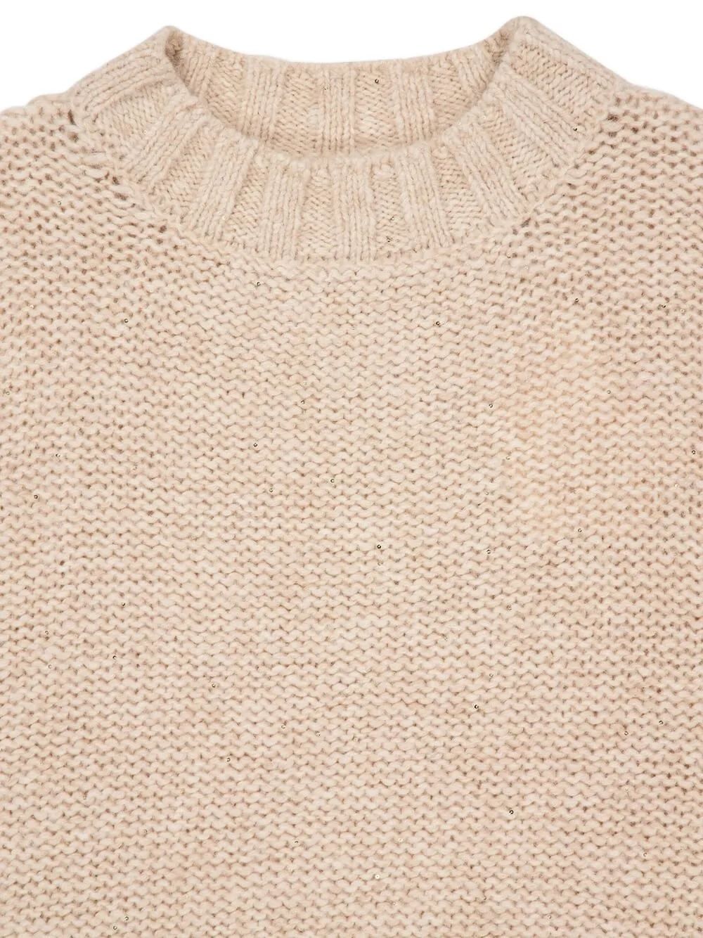  120% Lino Ribbed Poncho Top - Neutrals 