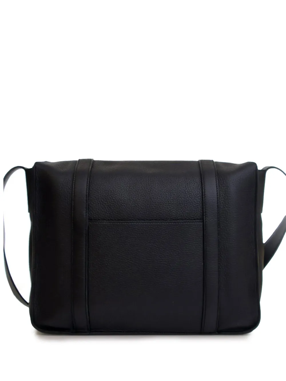 Pre-owned Hermes 2011 Clemence Steve Caporal 35 Crossbody Bag In Black