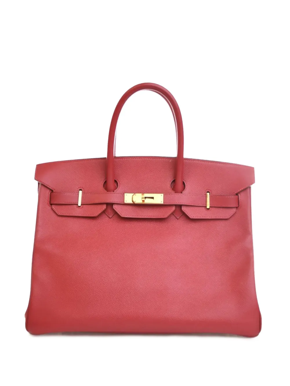 Hermès Pre-Owned 1999 エプソン バーキン ルトゥルネ 35 ハンドバッグ - レッド Hermès Pre-Owned 1999 エプソン バーキン ルトゥルネ 35 ハンドバッグ - レッド
