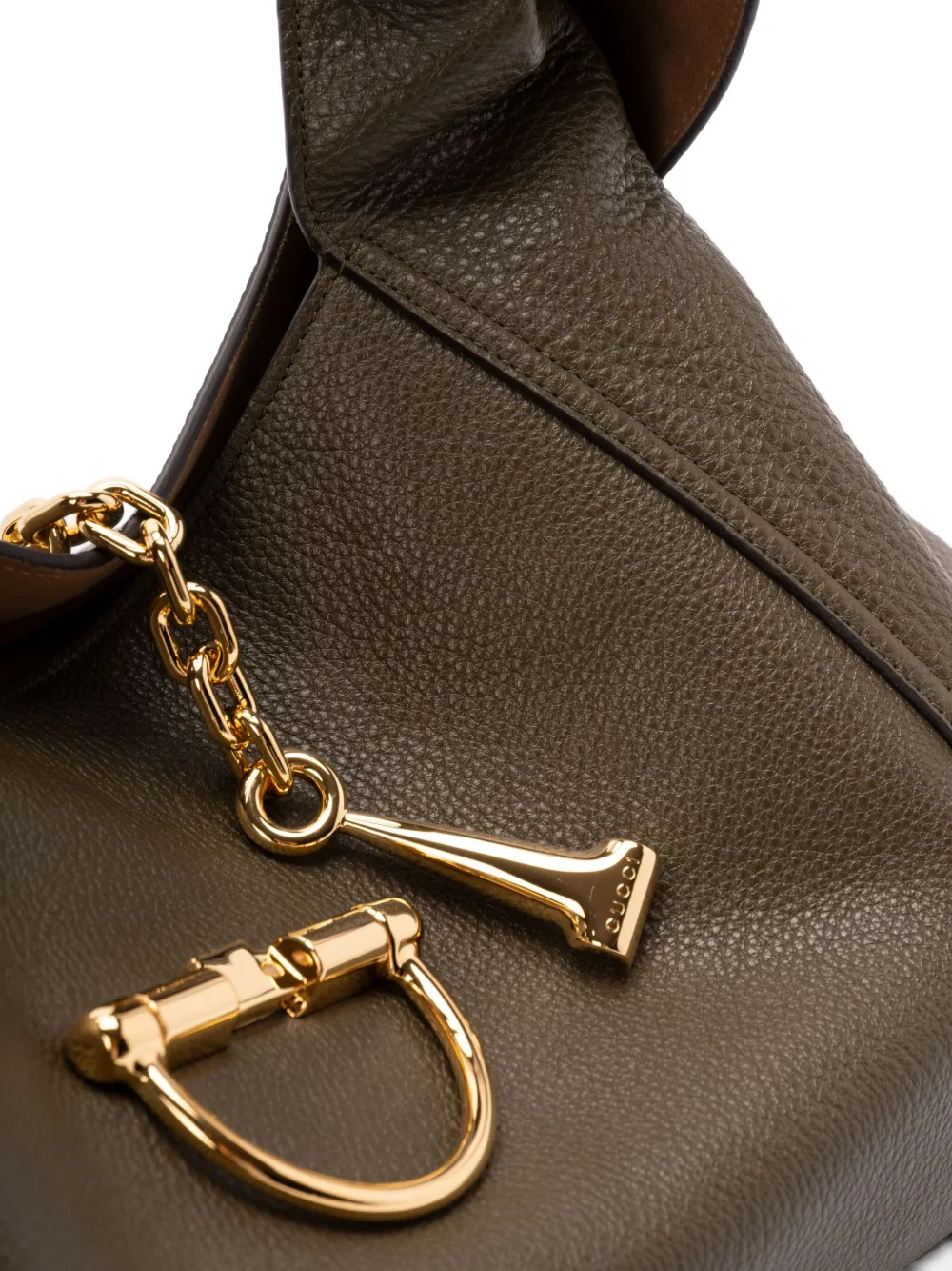 Gucci Maxi Softbit Leather Shoulder Bag In Green