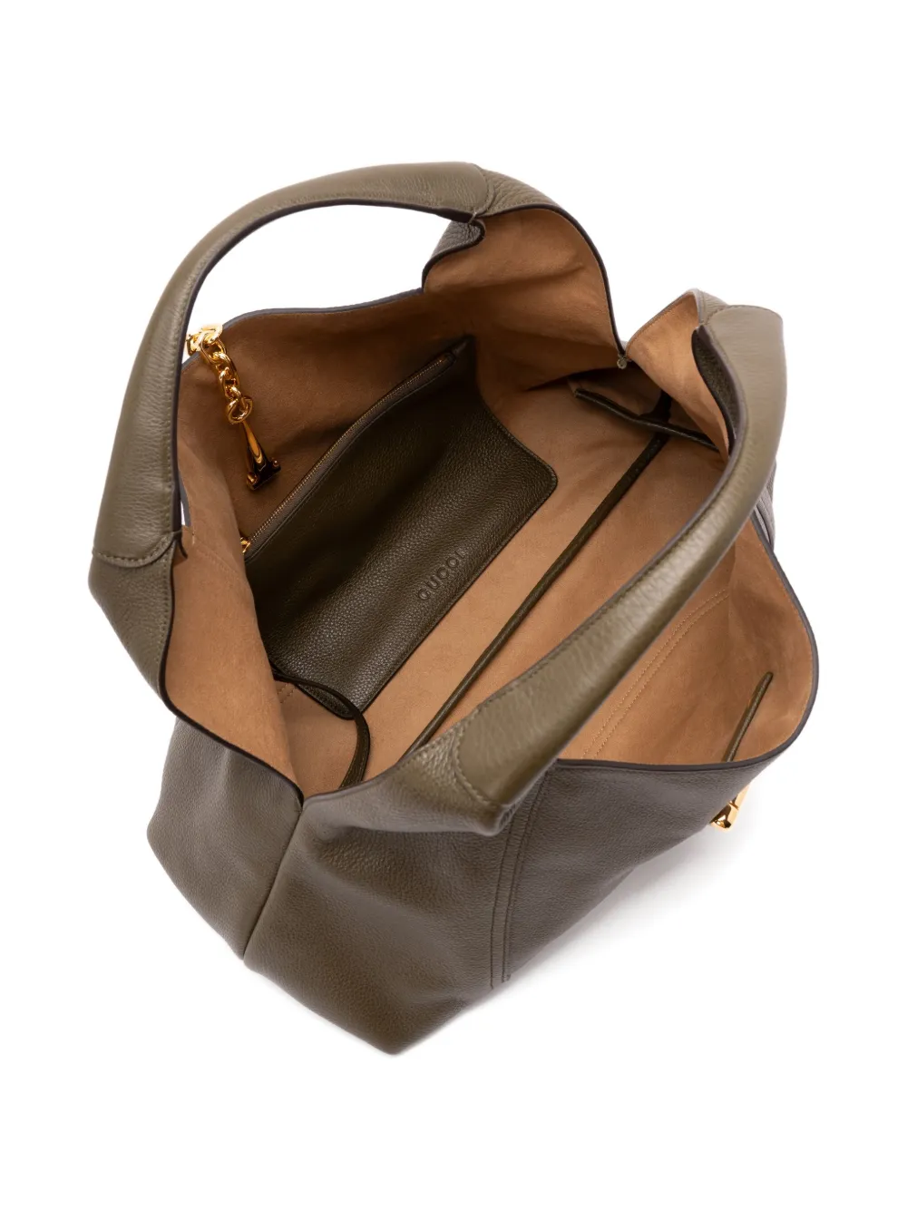 Gucci Maxi Softbit Leather Shoulder Bag In Green