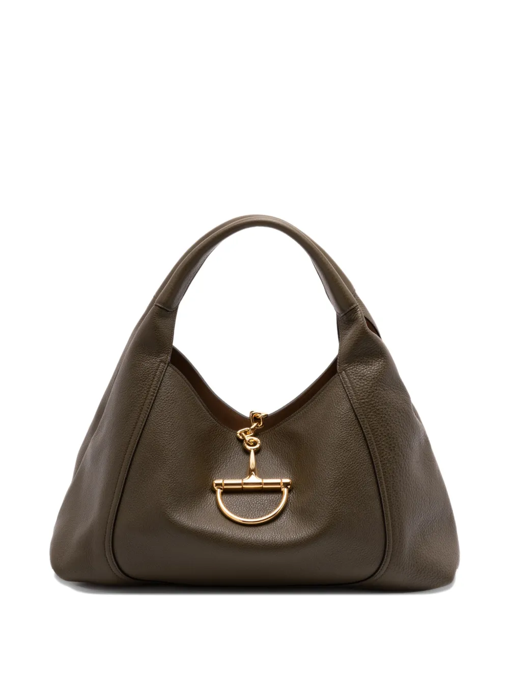 Gucci Maxi Softbit Leather Shoulder Bag In Green