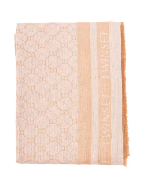 TWINSET geometric-pattern logo scarf
