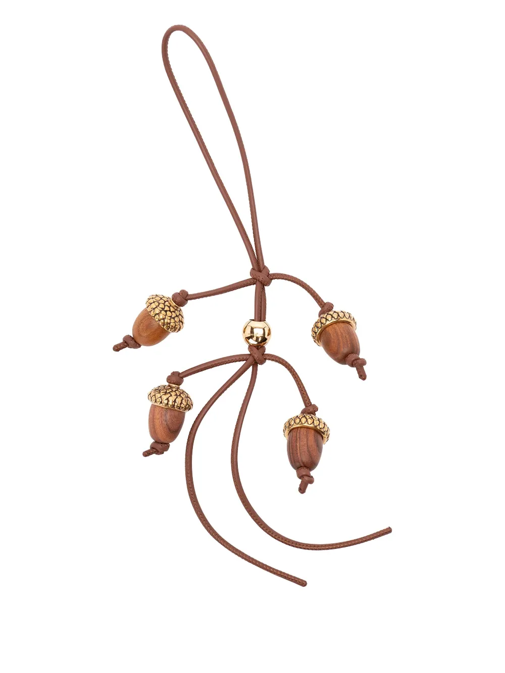 LOEWE Acorn leather charm | Brown | Image 1
