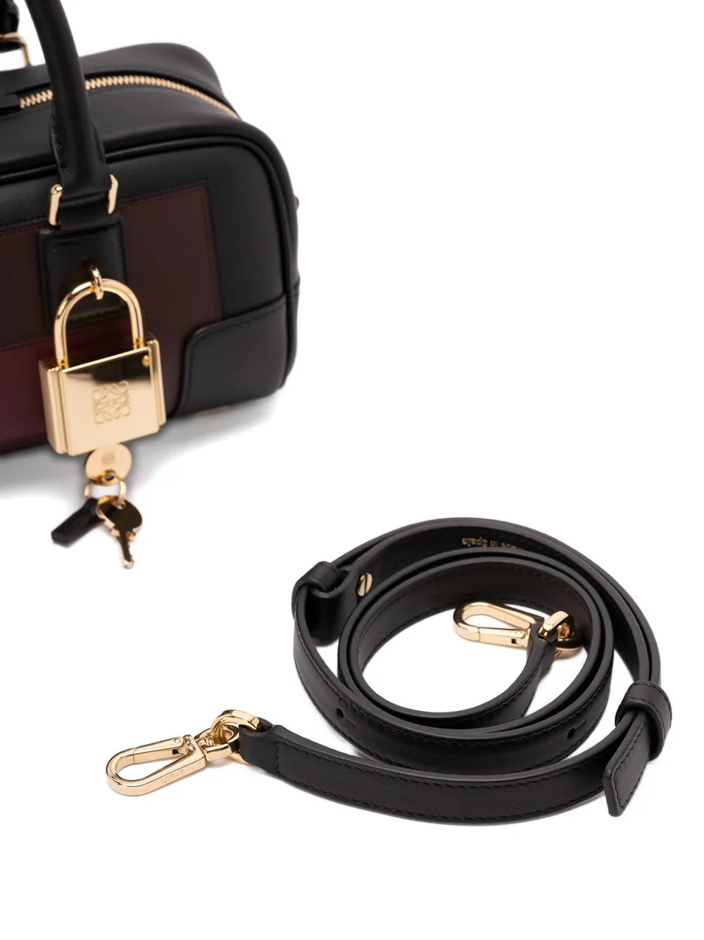 Loewe Amazona 23 Padlock-detail Shoulder Bag In Black