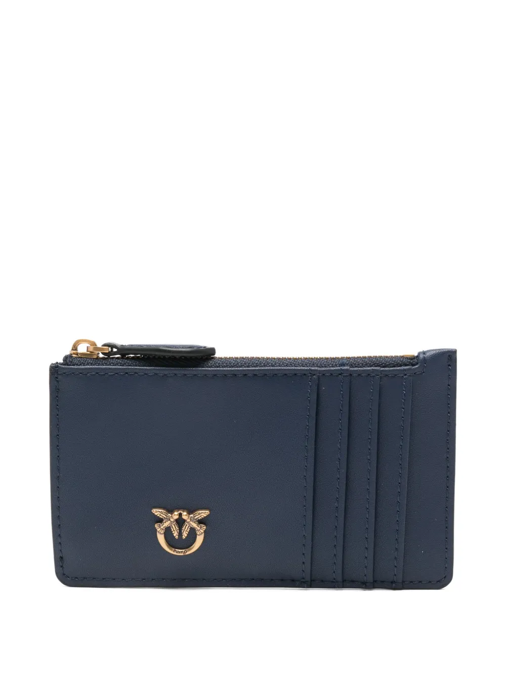 Pinko Zip-top Cardholder In Blue