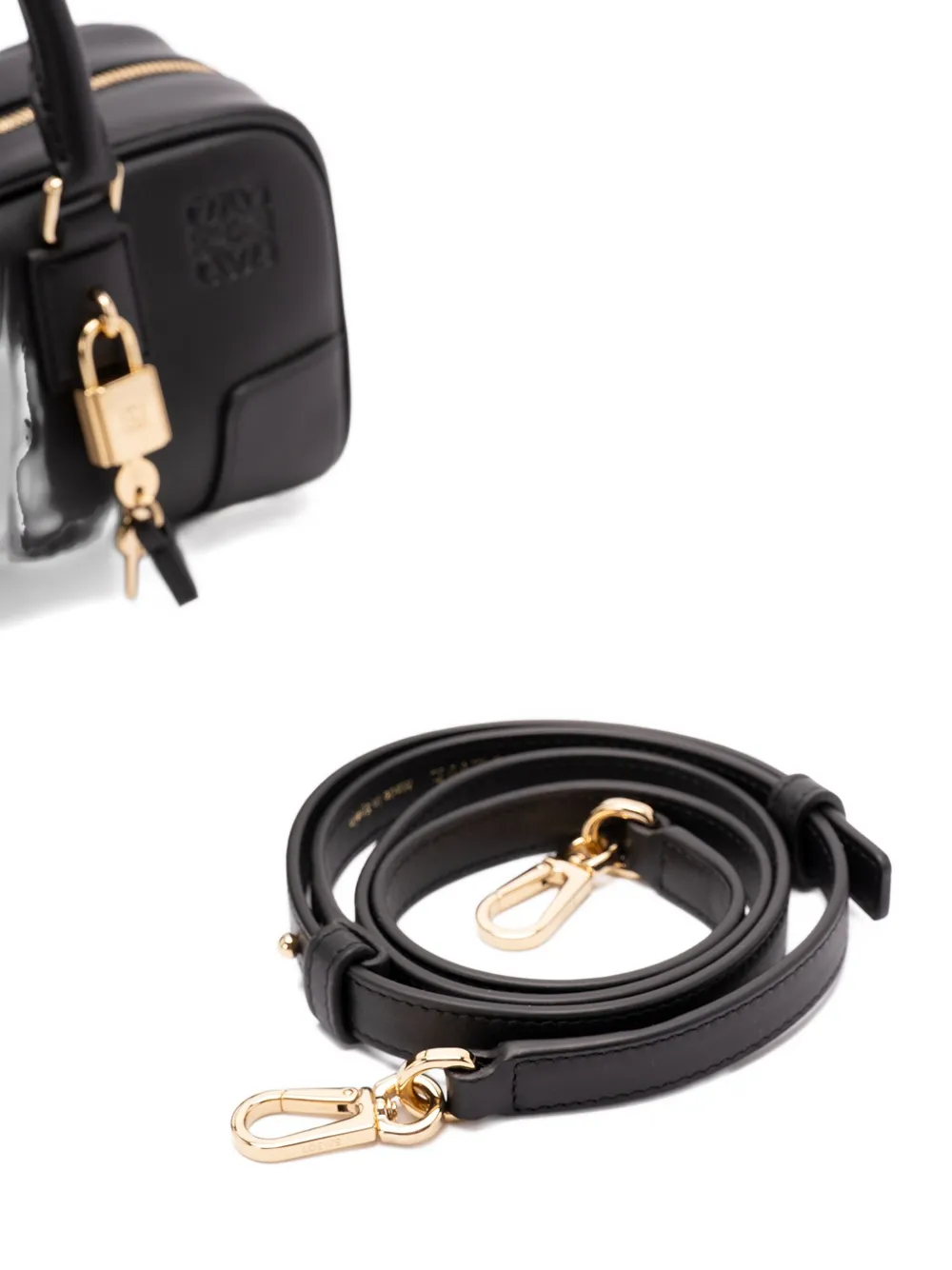Loewe Amazona 23 Cropped Bag In Nappa Calfskin In Black
